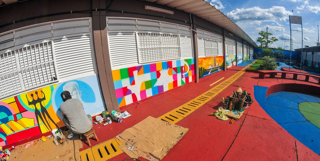 Centro de Ensino 111 no Recanto das Emas está sendo preparado para o início das aulas da rede pública do DF em março/Joel Rodrigues/Agência Brasília