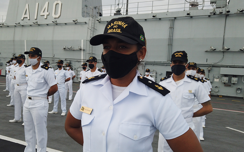 Marinha praças perfilados