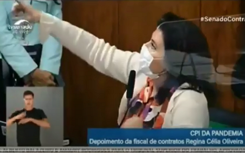 Senadora mostra documento “fajuto” para a compra da vacina Covaxin