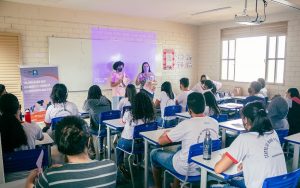Sala de aula palestra mulheres DF Misto Brasília
