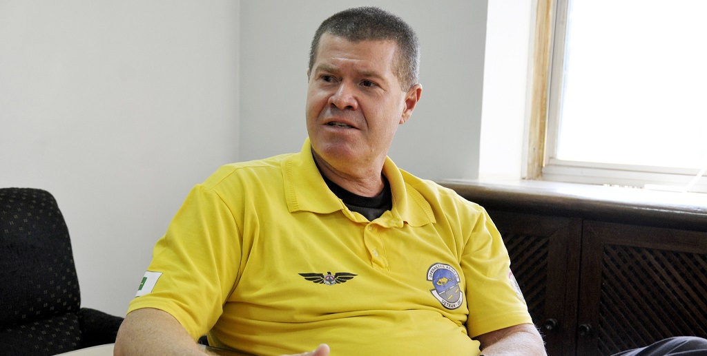 Sérgio Dolghi é diretor da unidade de operações aéreas do Detran do Distrito Federal/Renato Araújo/Agência Brasília