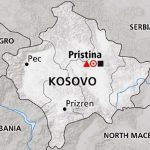 Mapa Kosovo Sudeste da Europa Misto Brasilia