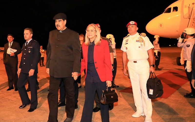 Nicolás Maduro chegada aeroporto Brasil Misto Brasília