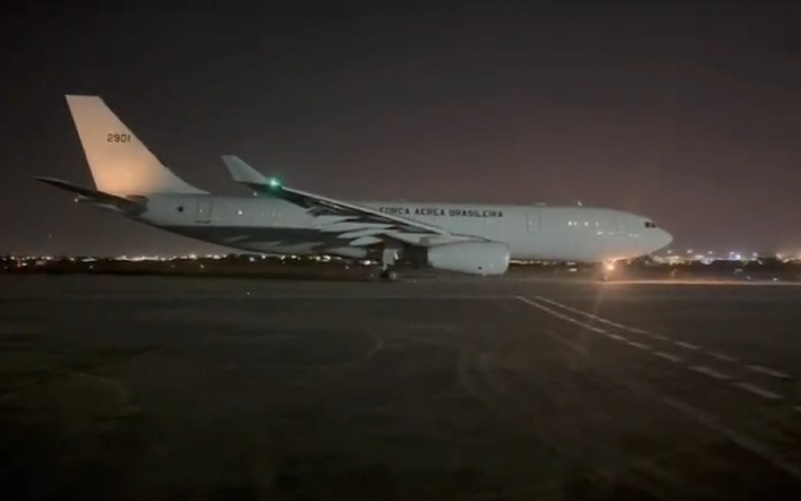 Força Aérea Brasileira avião taxiamento viagem Israel