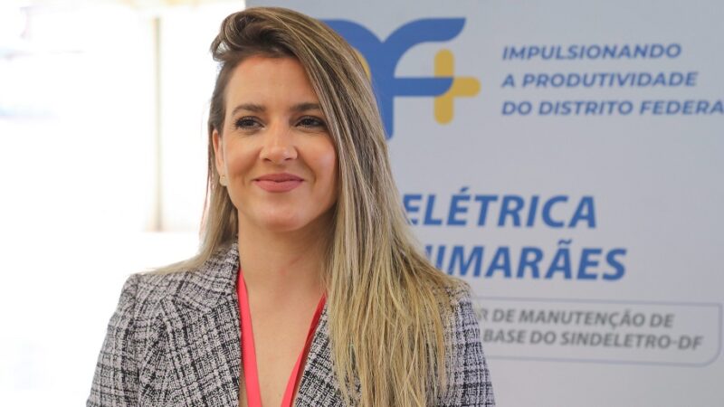 Ana Paula Guimarães, da Elétrica Guimarães, foi premiada no programa Programa DF+ pelo aumento de 25% na produtividade/Paulo H. Cavalho/Agência Brasília