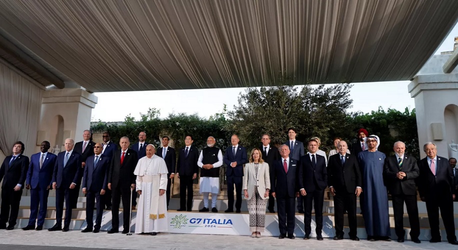 Lula e Milei distantes um do outro na cúpula do G7
