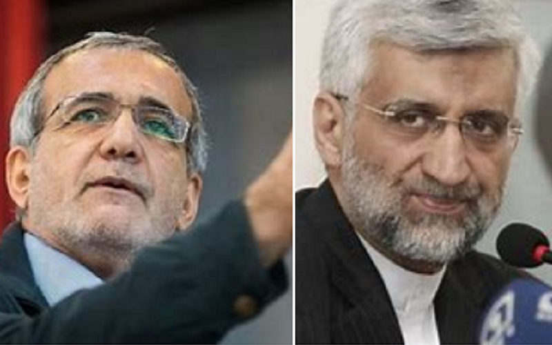 Irã candidatos Mosoud Pezeshkian e Saeed Jalili Misto Brasil