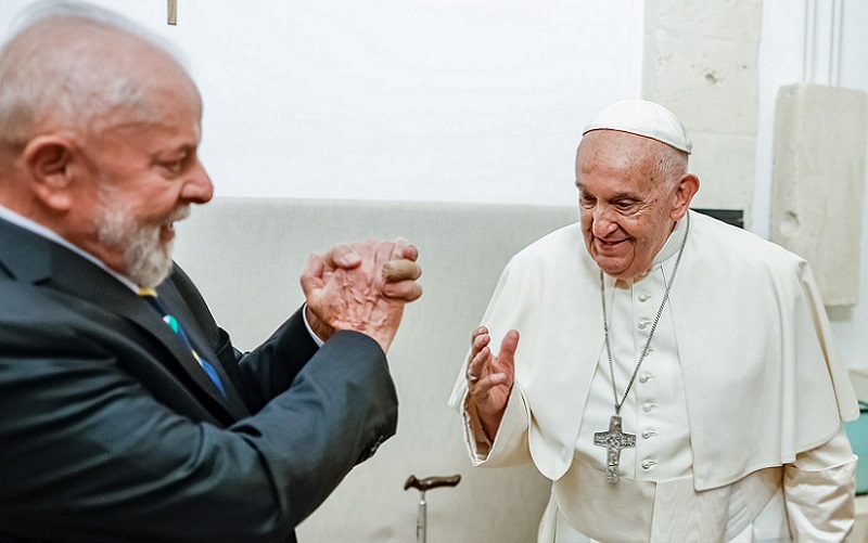 Lula da Silva papa Francisco vaticano Misto Brasil
