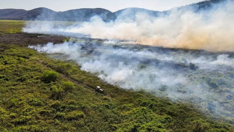 Marina diz que incêndios no Pantanal são extremos climáticos
