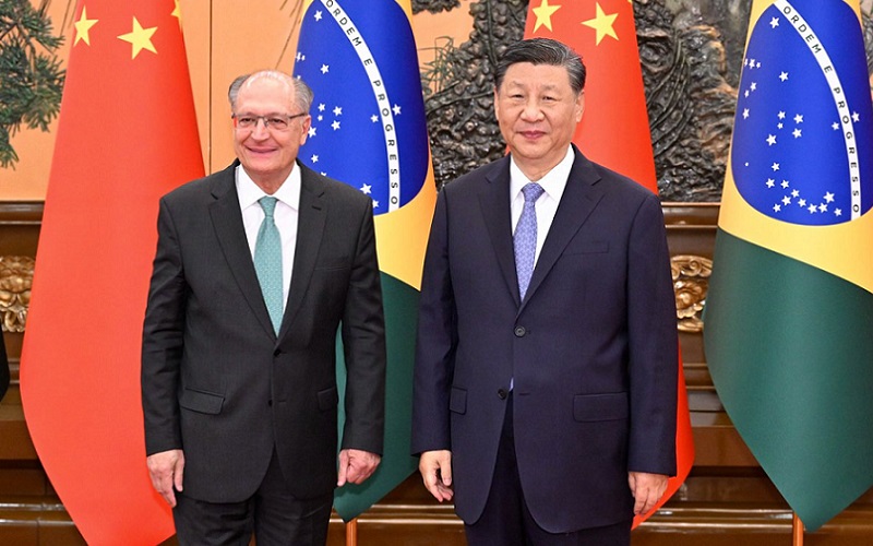 Xi Jinping e Geraldo Alckmin China Misto Brasil