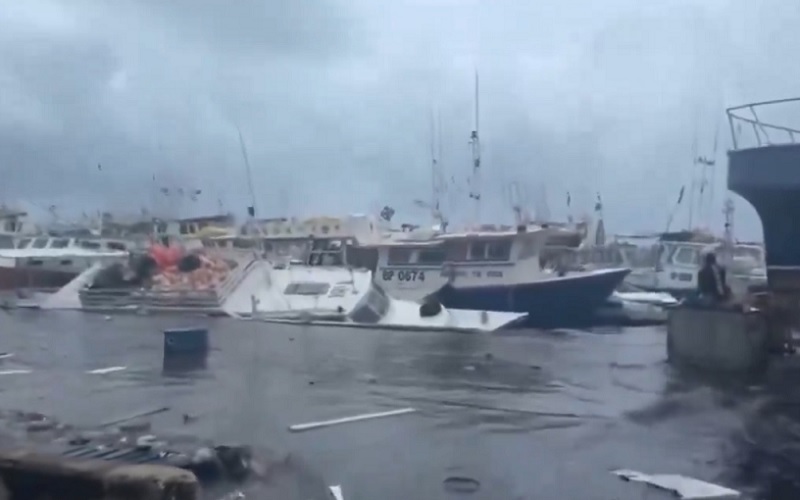 Furacão Beryl atingiu o Caribe com ventos e tempestades